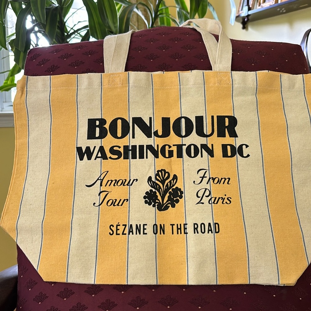 Sezane tote and square scarf